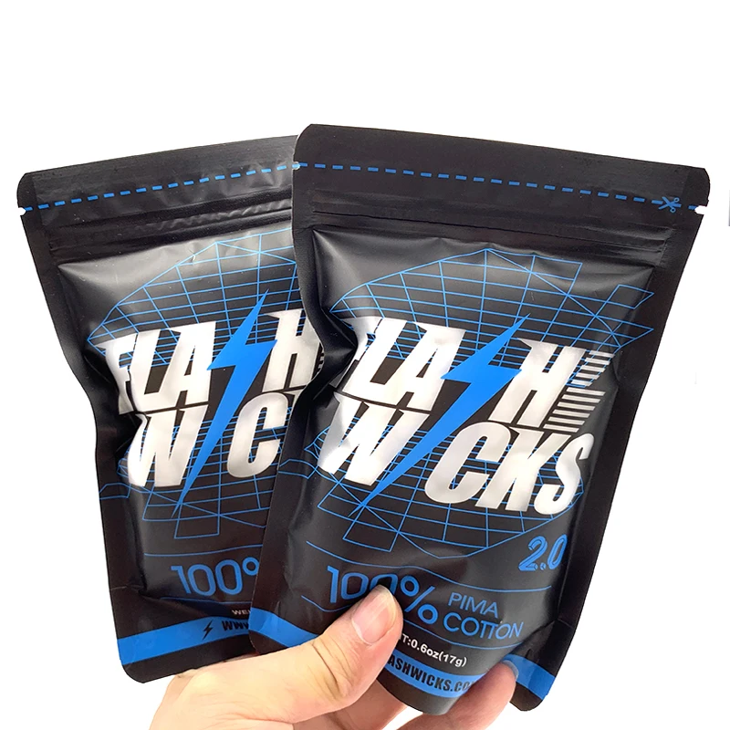 Cotton Wick Organic - Vmiss Flash Wicks PIMA 유기농 면화