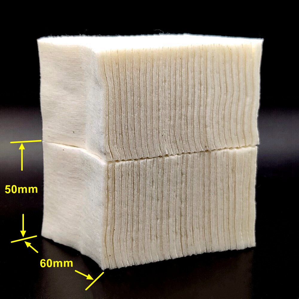 Cotton Wick Organic - 300/100/50PCS 유기농 100% 면 50x60mm 고섬유질