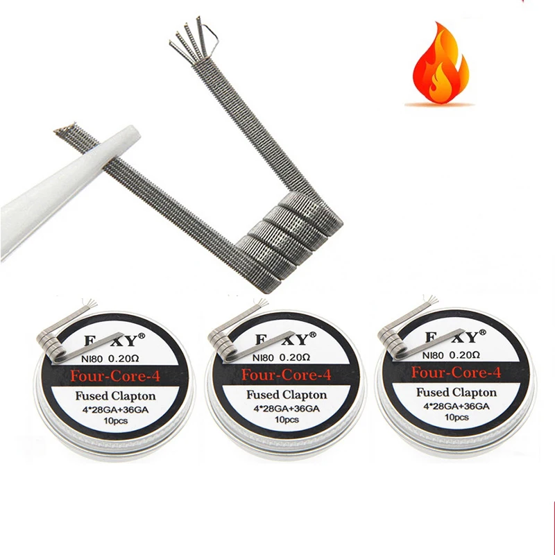 Ni80 프리빌트 코일, 28GA 36GA 융합 클랩톤 - Vape Accessory 리뷰 및 가격