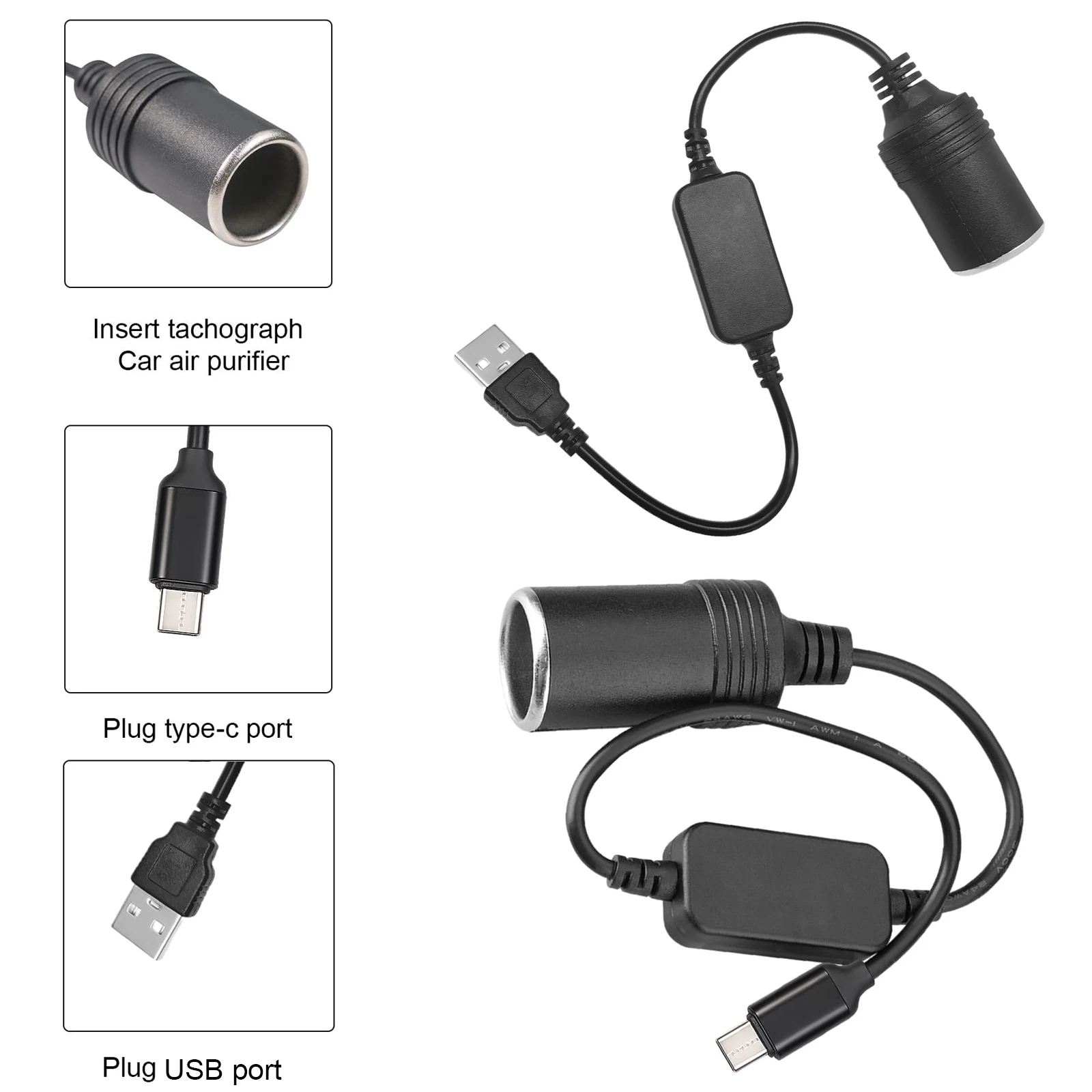 5V ~ 12V 시가 라이터 소켓 유형 C USB 남성 - Vape Accessory 리뷰 및 가격