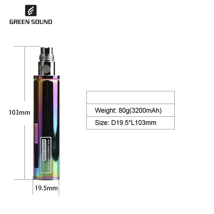 GS Ego 3 III 3200mAh 배터리 베이퍼 전 - Vaping Area 리뷰 및 가격