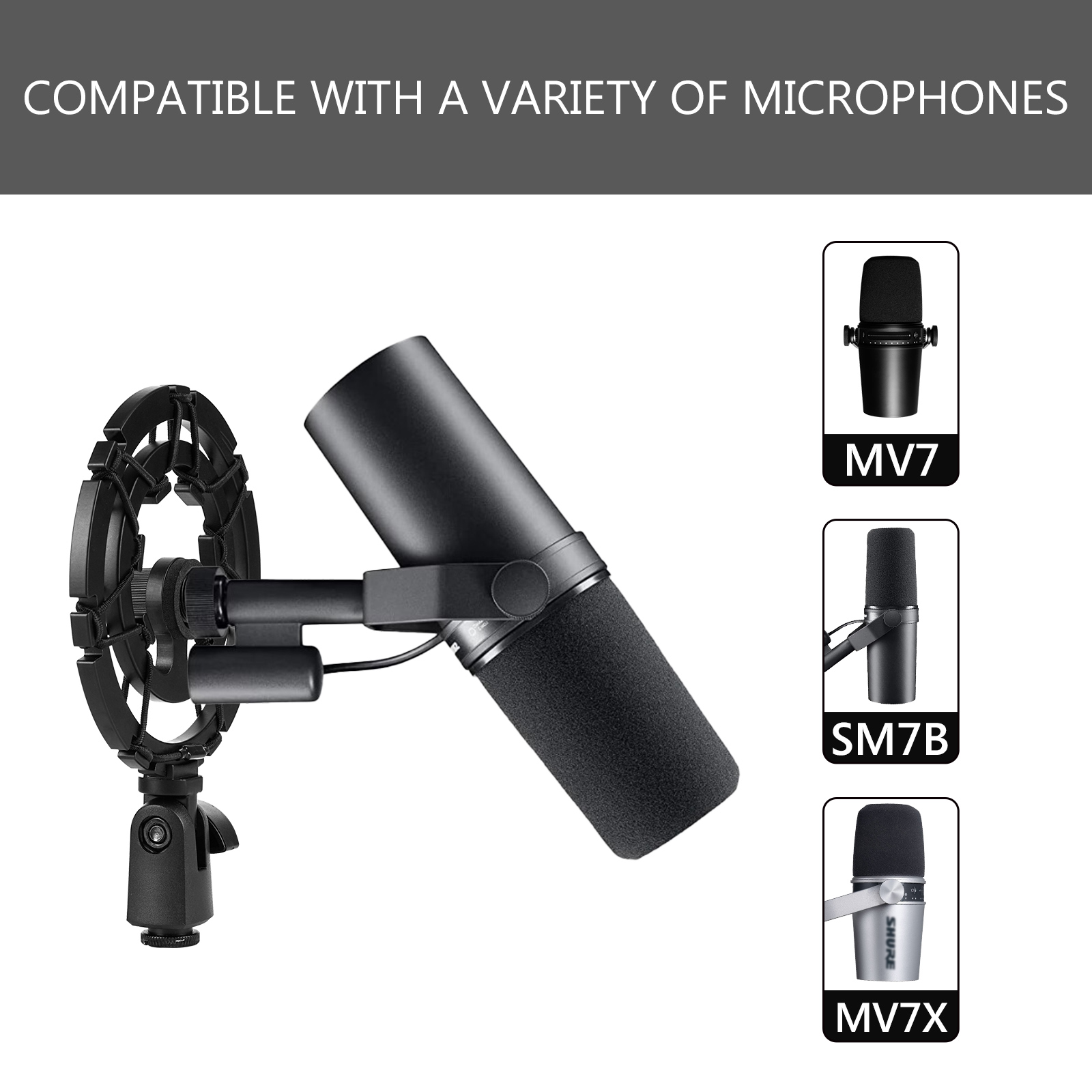 Geekria 마이크 쇼크 마운트 Shure MV7 S - Shure Mic Mv7 리뷰 및 가격